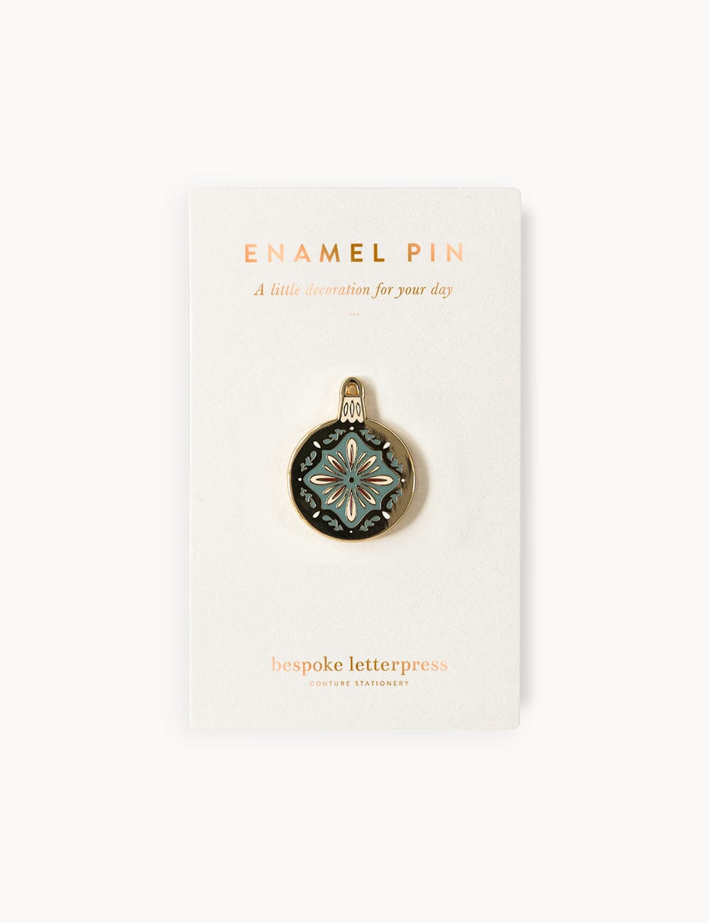 Bauble Enamel Pin enamel pin Bespoke Letterpress
