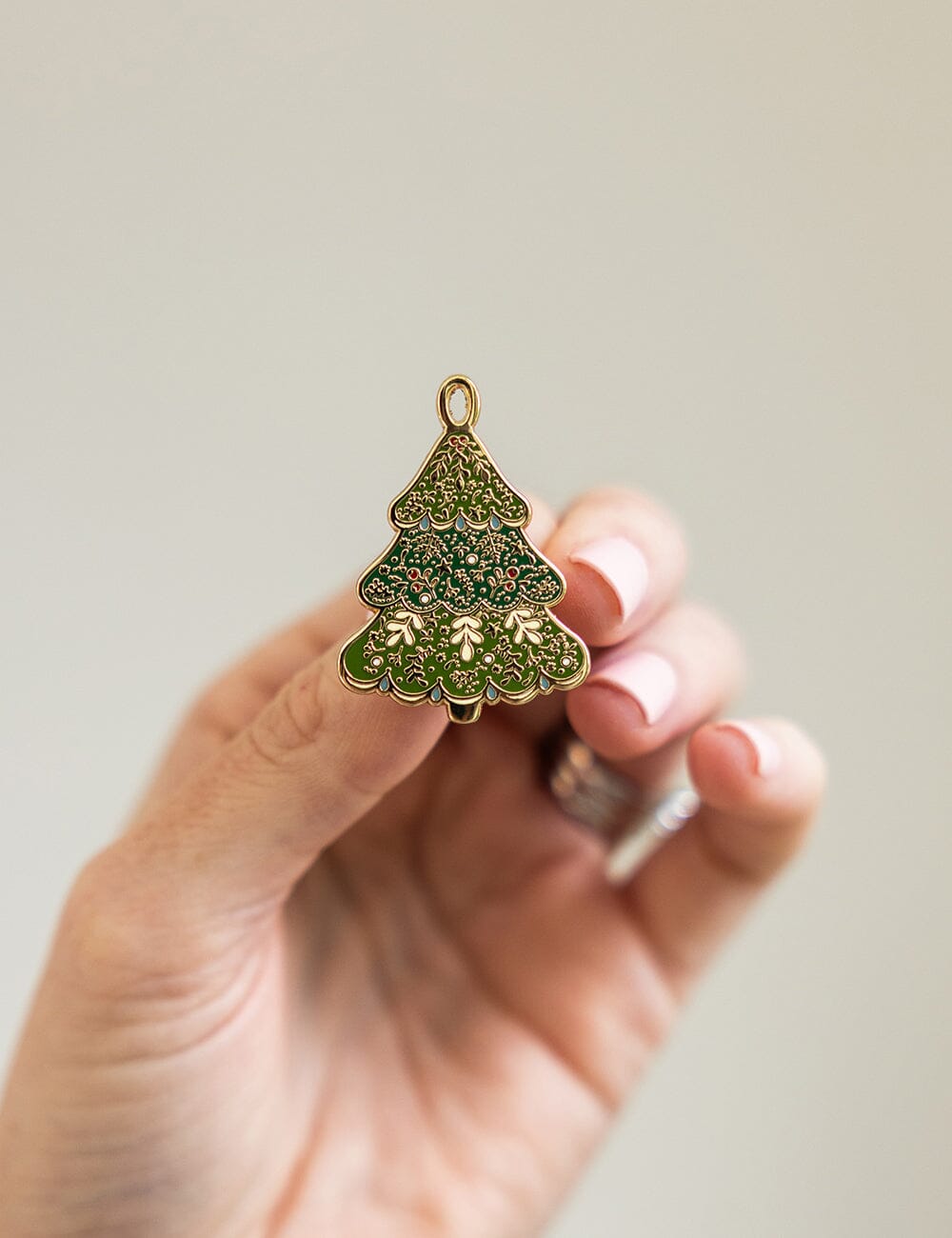 Christmas Tree Enamel Pin enamel pin Bespoke Letterpress