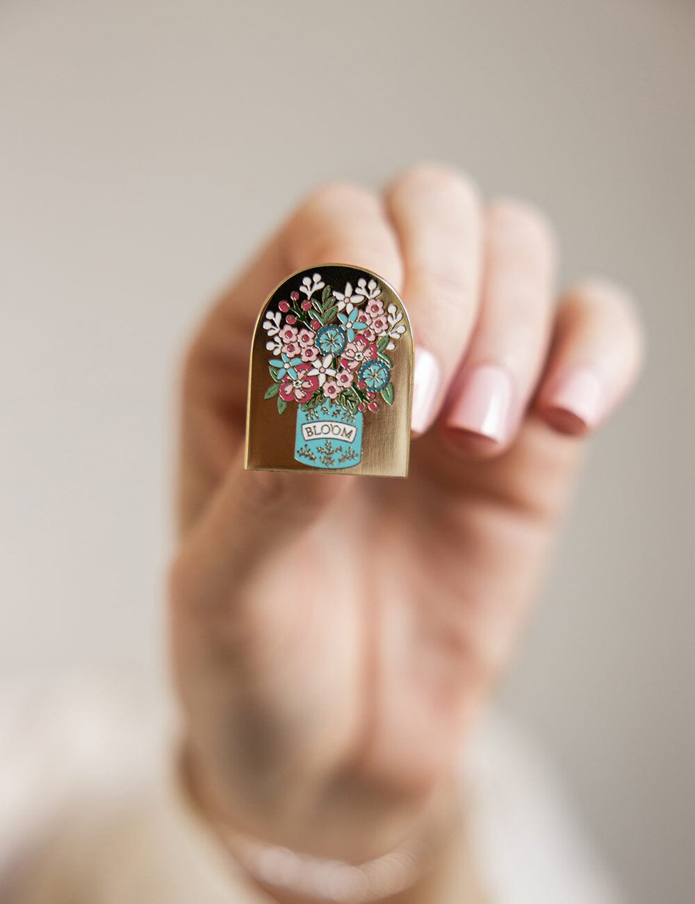 Bloom Enamel Pin enamel pin Bespoke Letterpress