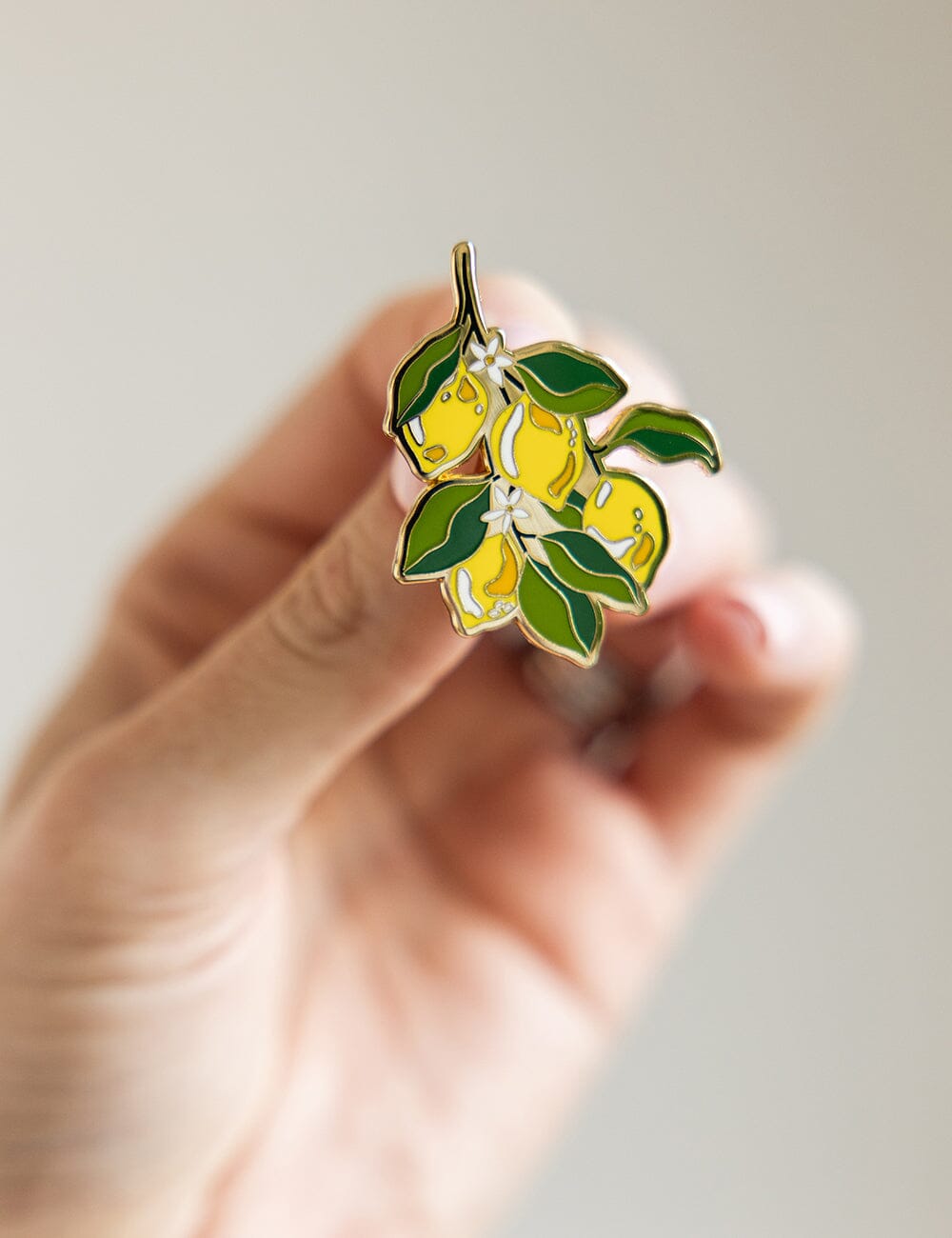 Lemons Enamel Pin enamel pin Bespoke Letterpress