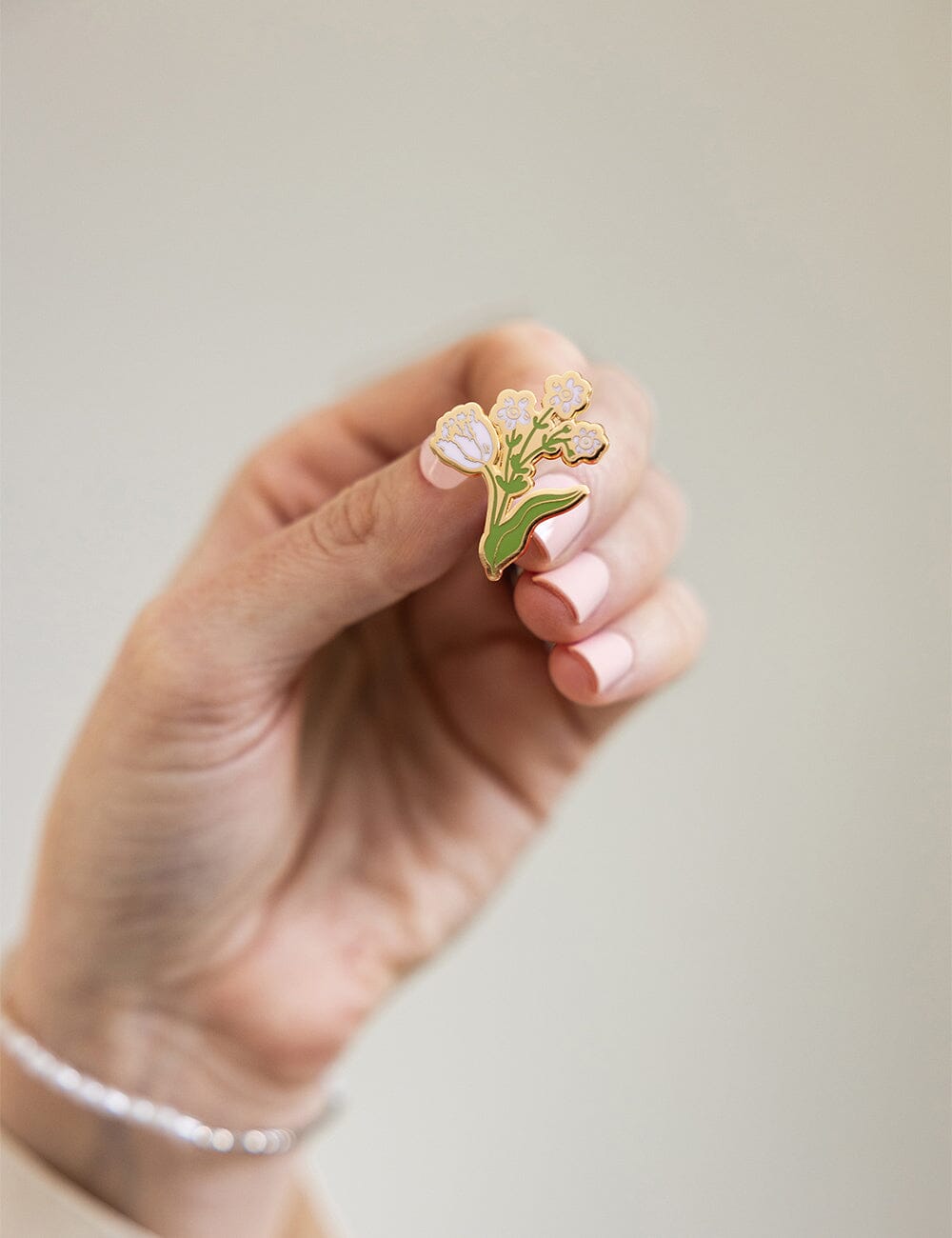 Tulip Enamel Pin enamel pin Bespoke Letterpress