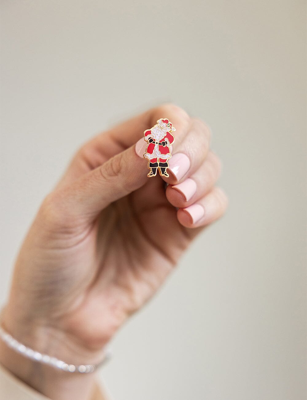 Santa Enamel Pin enamel pin Bespoke Letterpress