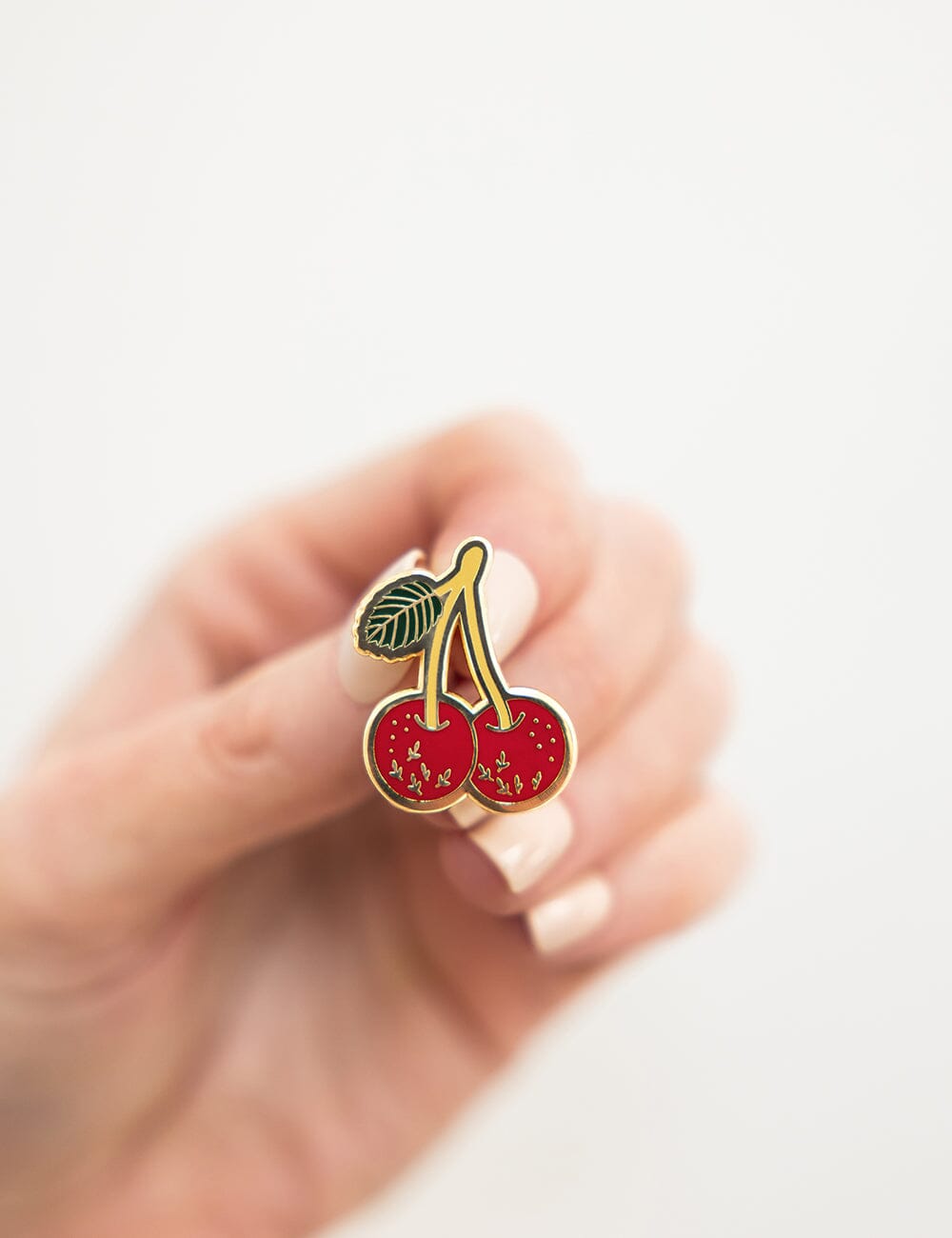 Cherrys Enamel Pin enamel pin Bespoke Letterpress