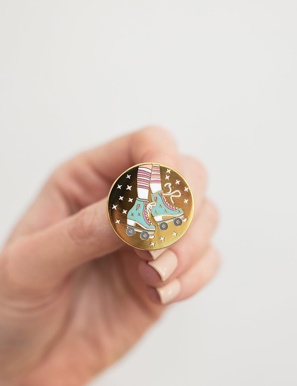 Roller Skates Enamel Pin enamel pin Bespoke Letterpress