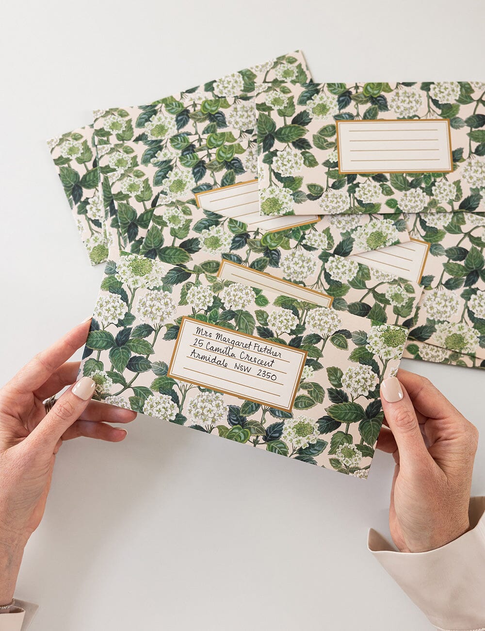 Hydrangea 10 Pack DL Envelopes Envelopes Bespoke Letterpress