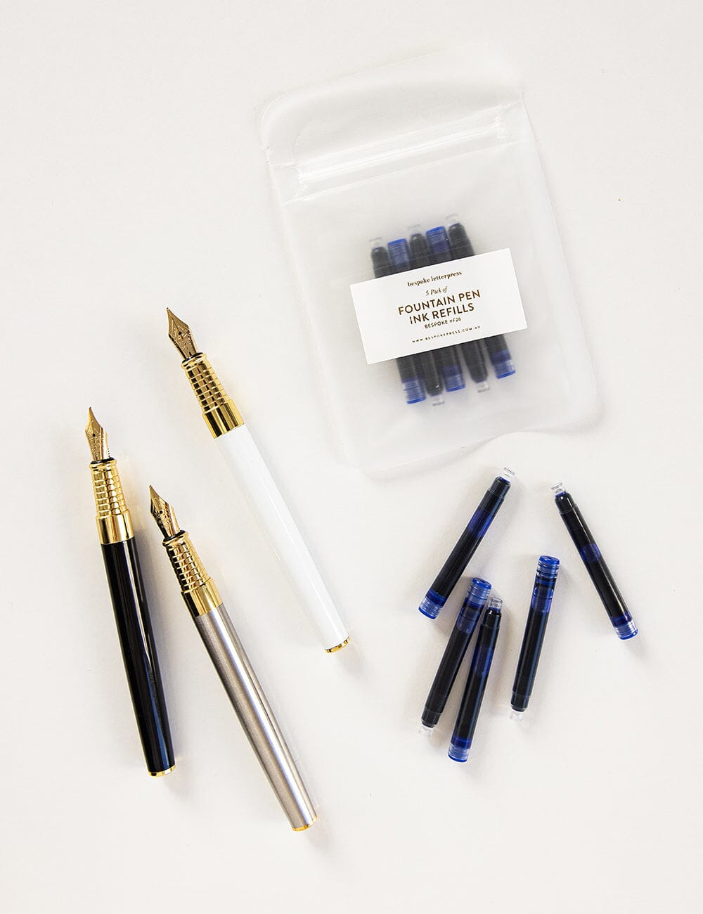F26 Ink Refills for Fountain Pen 5pk