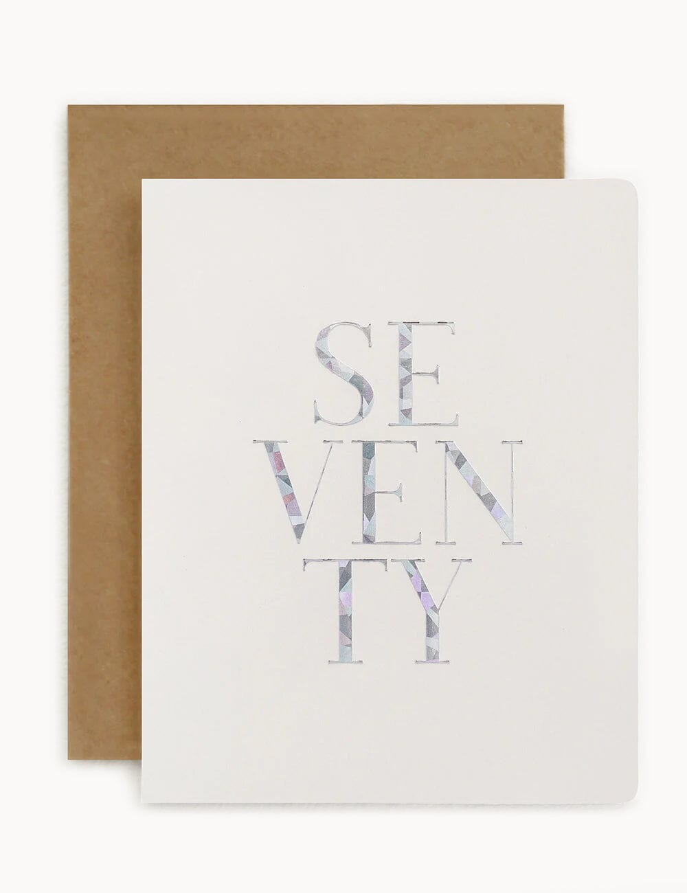 Seventy (70) Greeting Card Greeting Cards Bespoke Letterpress