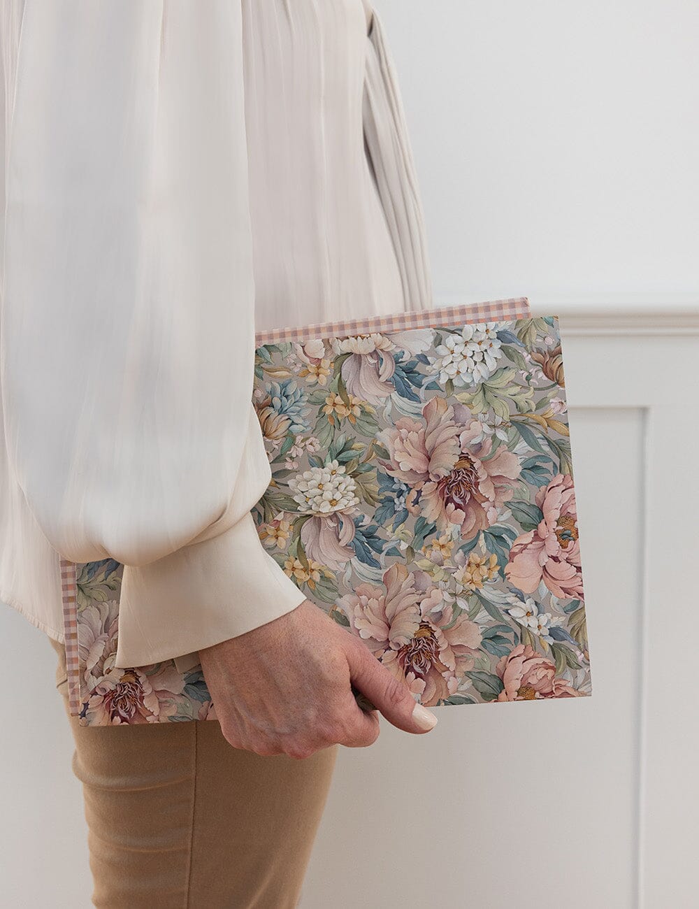 Envelope Folder A4 2 pack - Regency Blooms & Primrose Document Wallet Bespoke Letterpress