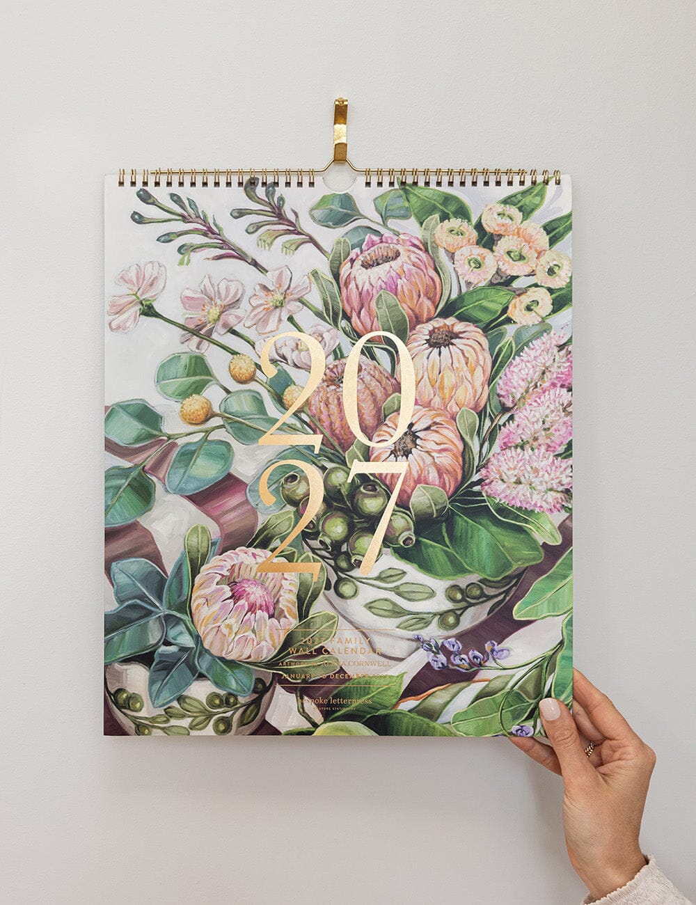 2027 Family Wall Calendar Calendars Bespoke Letterpress