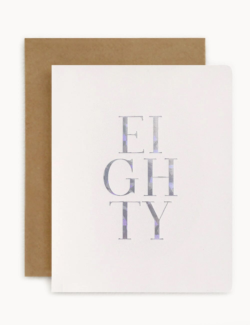 Eighty (80) Greeting Card Greeting Cards Bespoke Letterpress