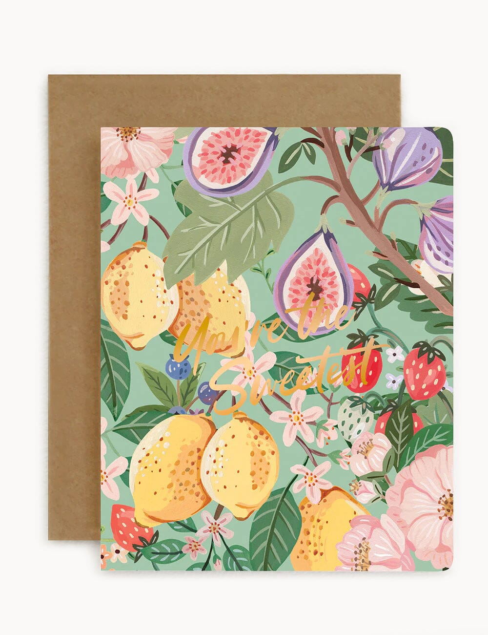 You're The Sweetest - Summer Fruits Greeting Card Greeting Cards Bespoke Letterpress
