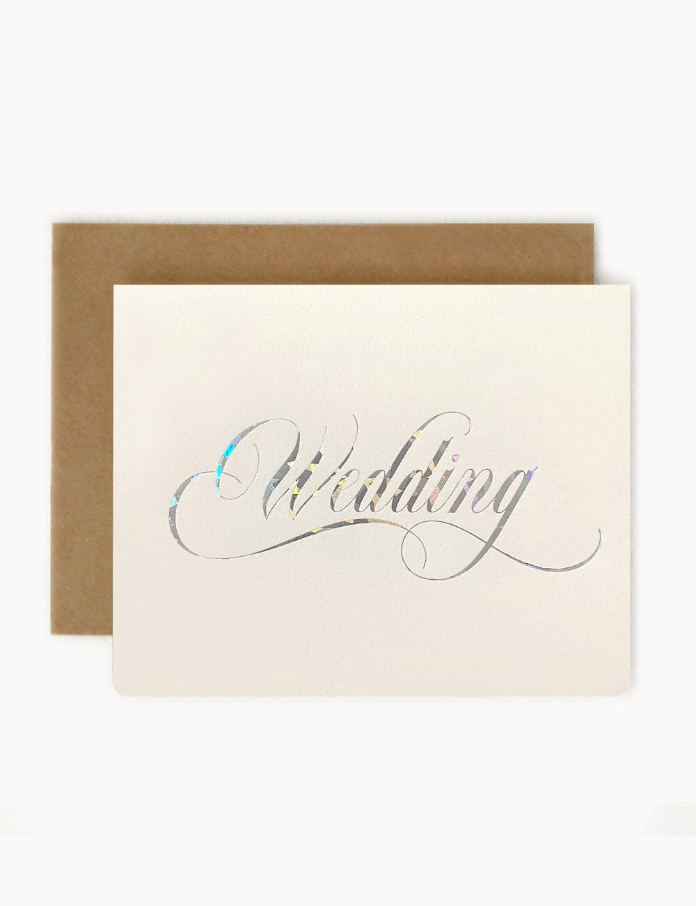 Wedding Silver Holographic Greeting Card Greeting Cards Bespoke Letterpress