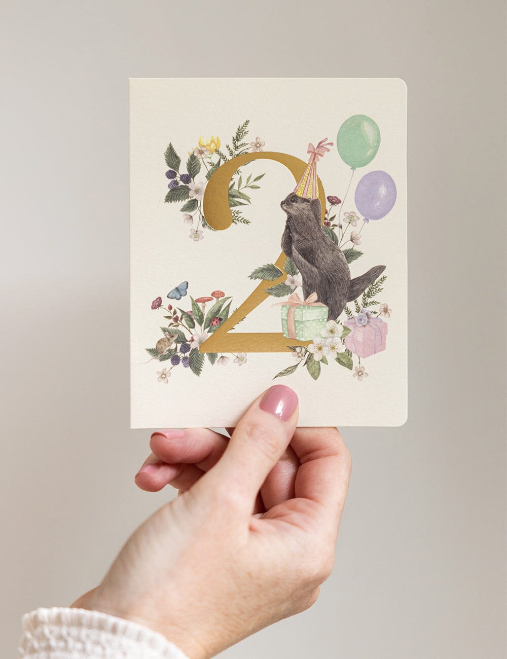 2nd Birthday Greeting Cards Bespoke Letterpress