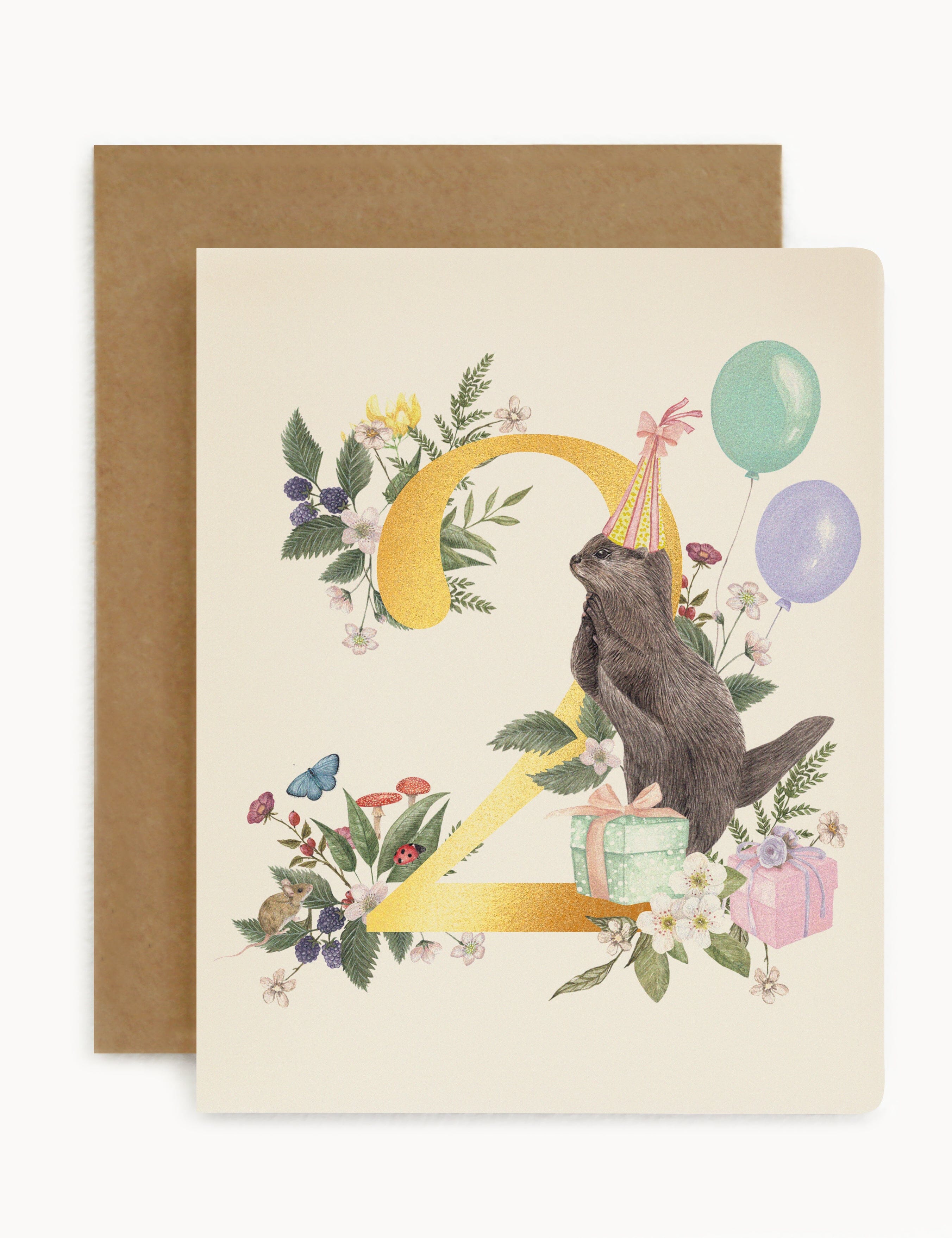 2nd Birthday Greeting Cards Bespoke Letterpress