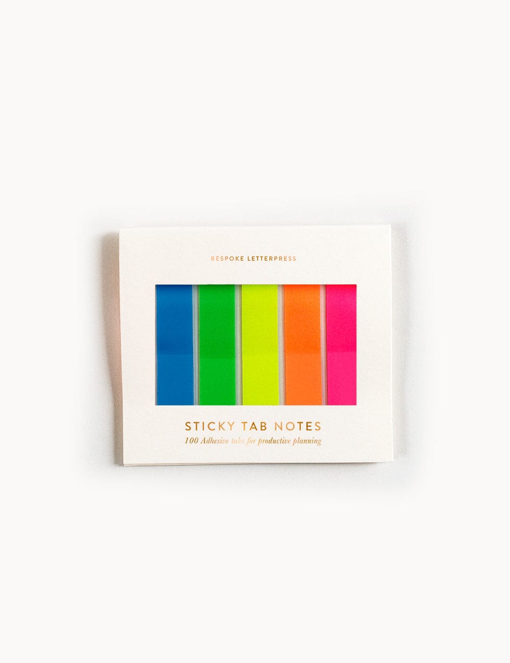 Sticky Tab Notes Fluro Desktop Stationery Bespoke Letterpress
