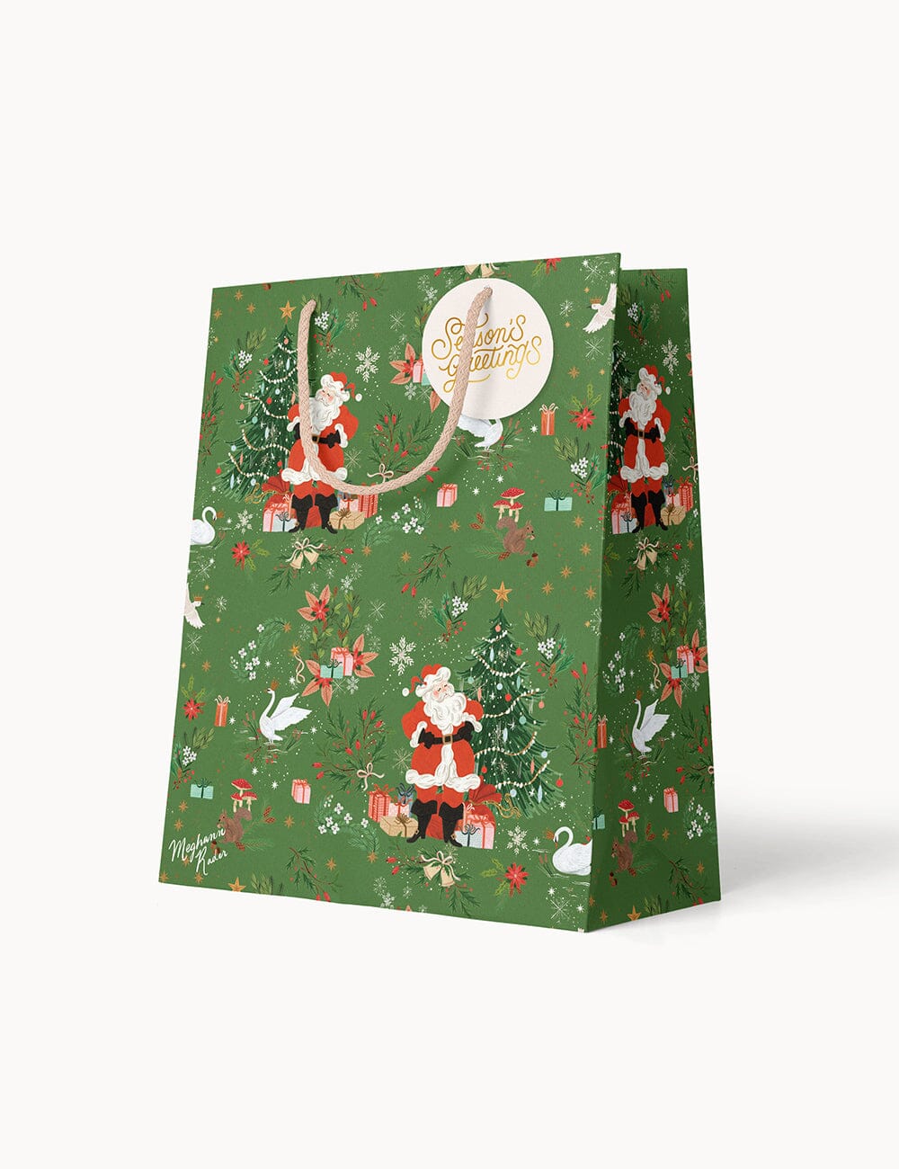 Small Gift Bag - Santas Wonderland Gift Bag Bespoke Letterpress