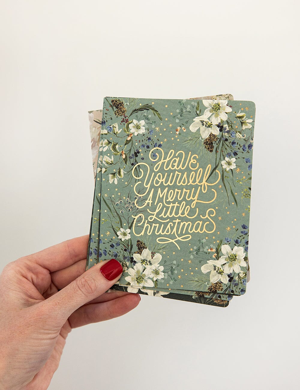 6 Pack Christmas Greeting Card Boxset - English Garden Greeting Cards Boxset Bespoke Letterpress