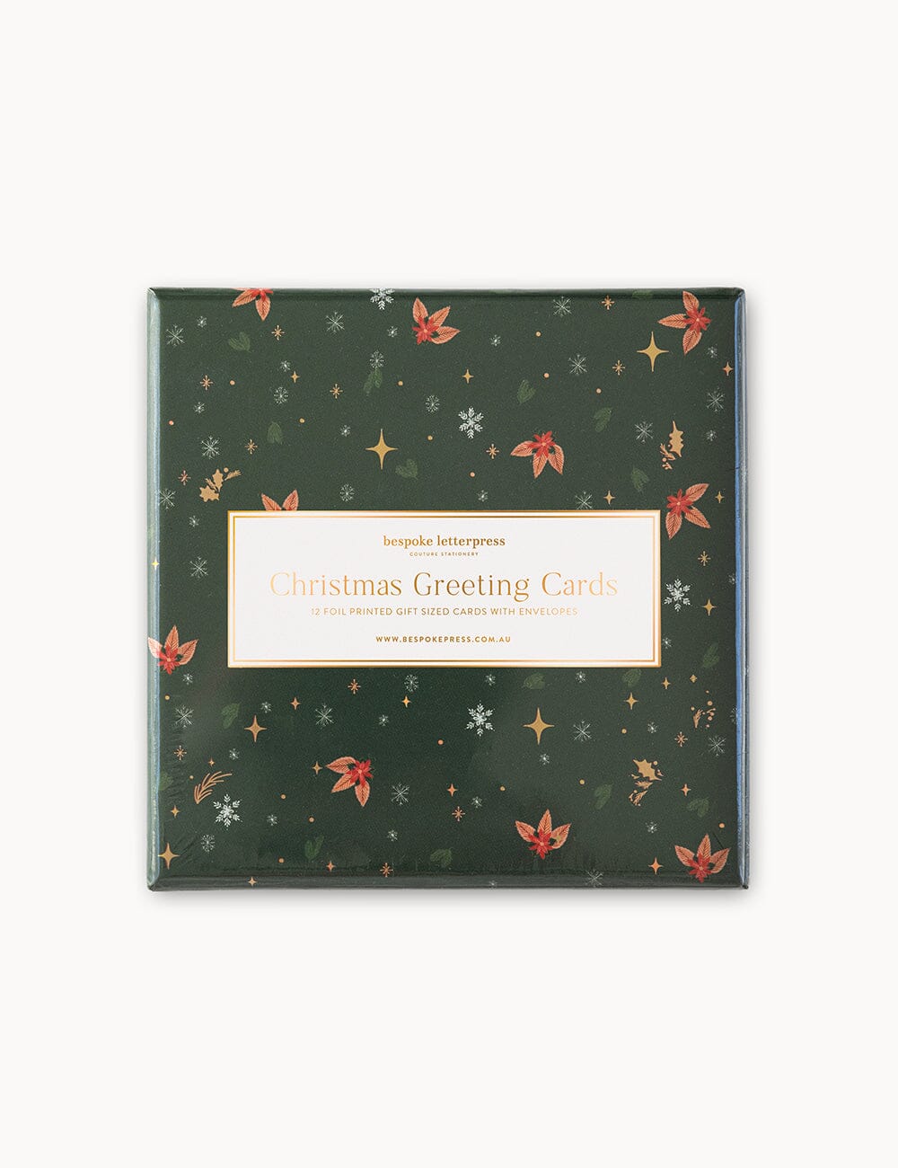 12 Pack Christmas Small Card Boxset - An Enchanted Christmas Greeting Cards Boxset Bespoke Letterpress