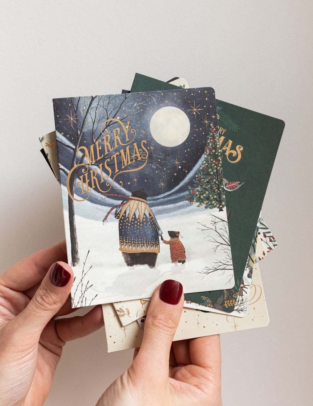 The Christmas Village 6pk Card Boxset Greeting Cards Boxset Bespoke Letterpress