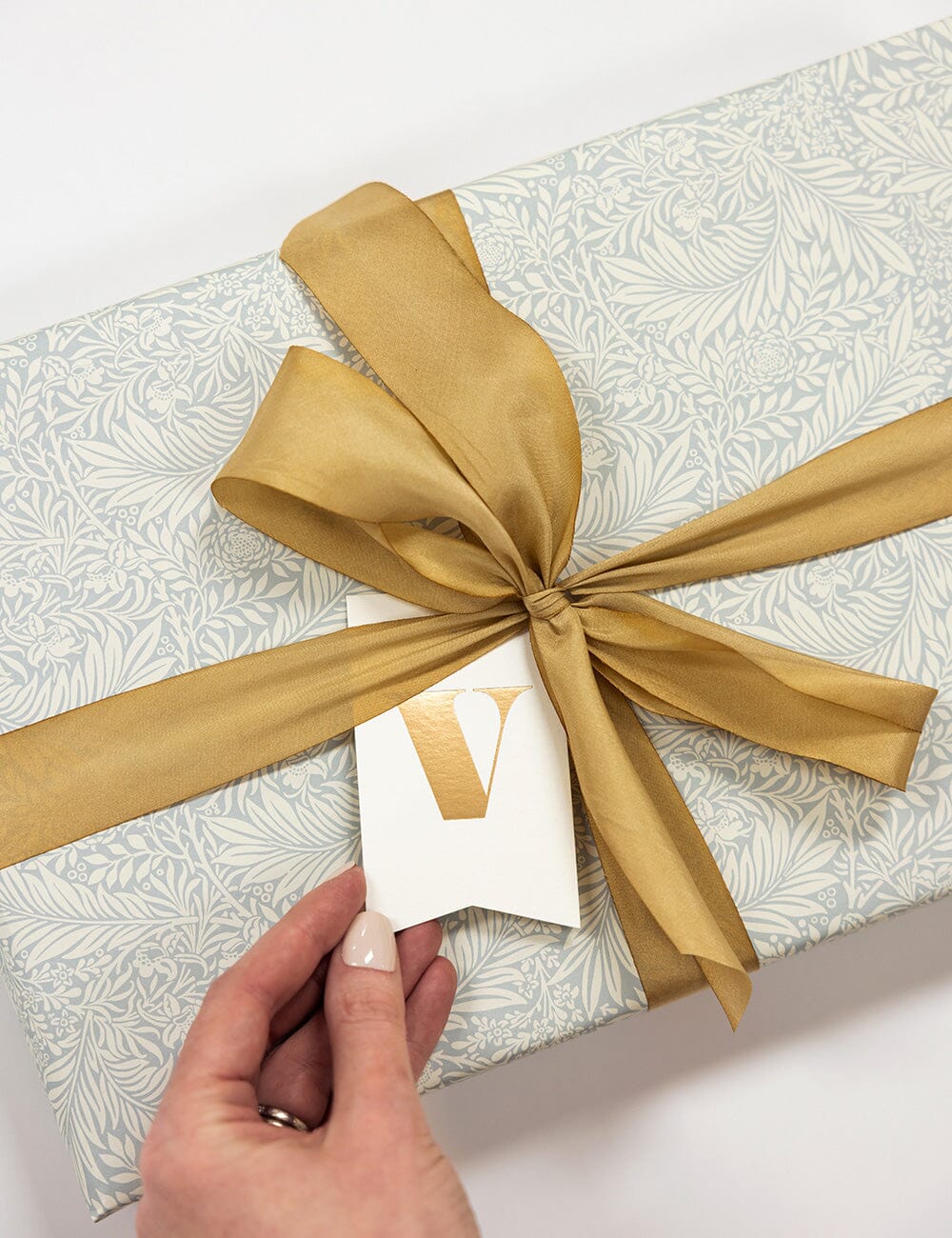 V - Single Alphabet Gift Tag Gift Tags Bespoke Letterpress