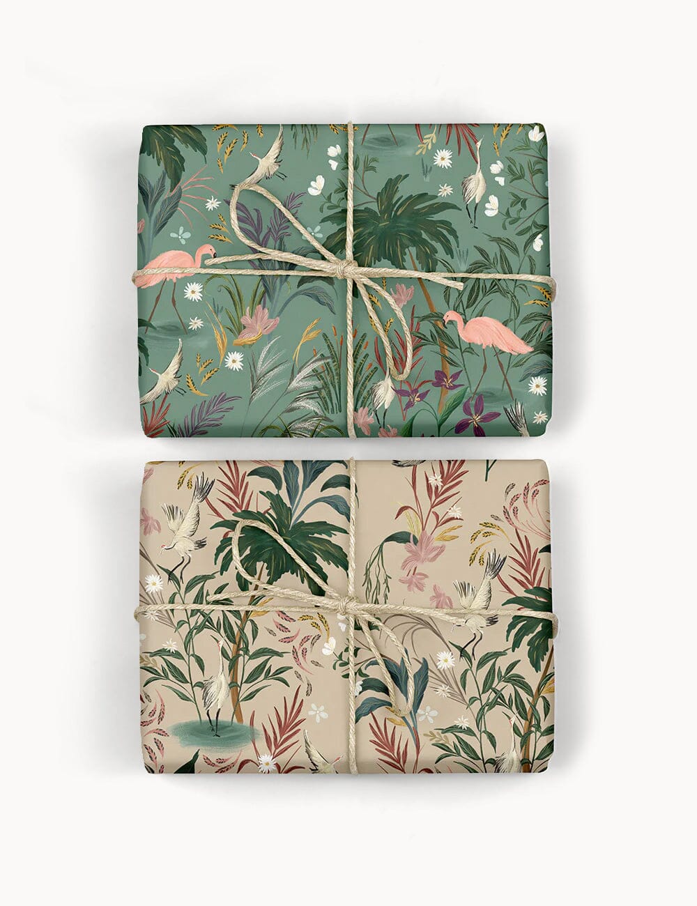 Flamingos / Herons 6pk Gift Wrap Gift Wrap Bespoke Letterpress