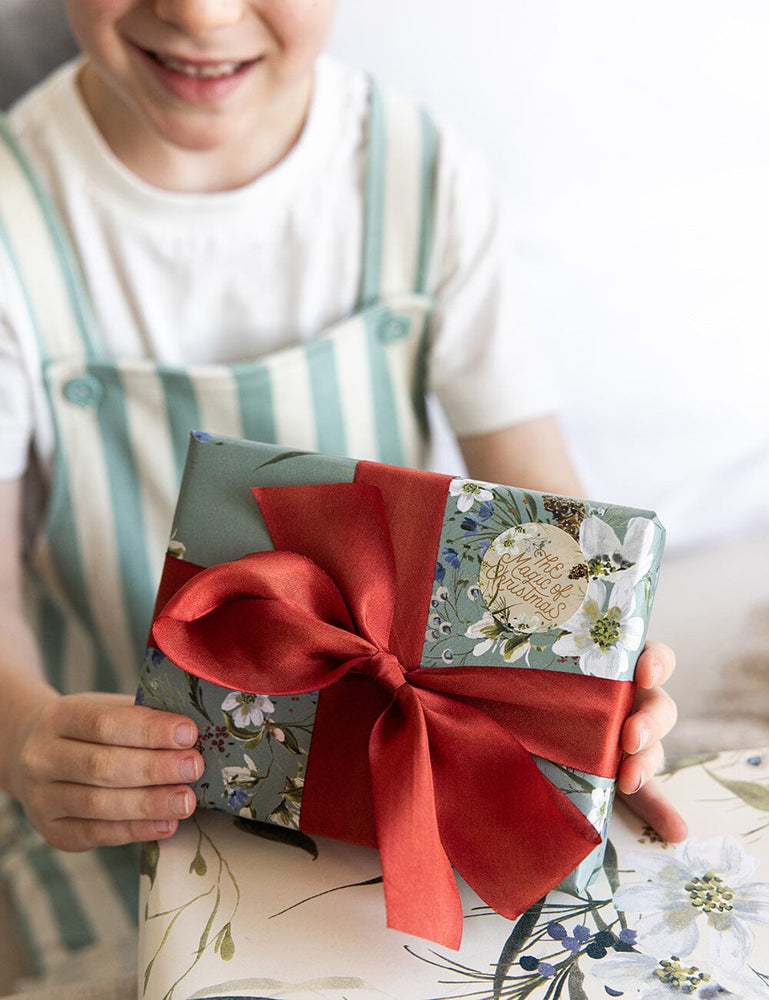 English Garden / Christmas Blooms 6pk Gift Wrap Gift Wrap Bespoke Letterpress 