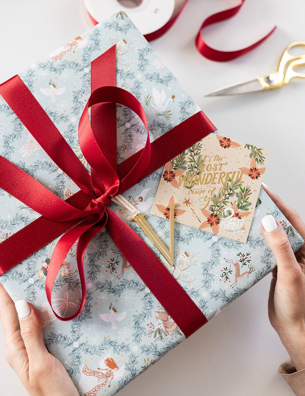 Swan Lake / Winter's Woodland Ballet Gift Wrap - Single Gift Wrap Bespoke Letterpress