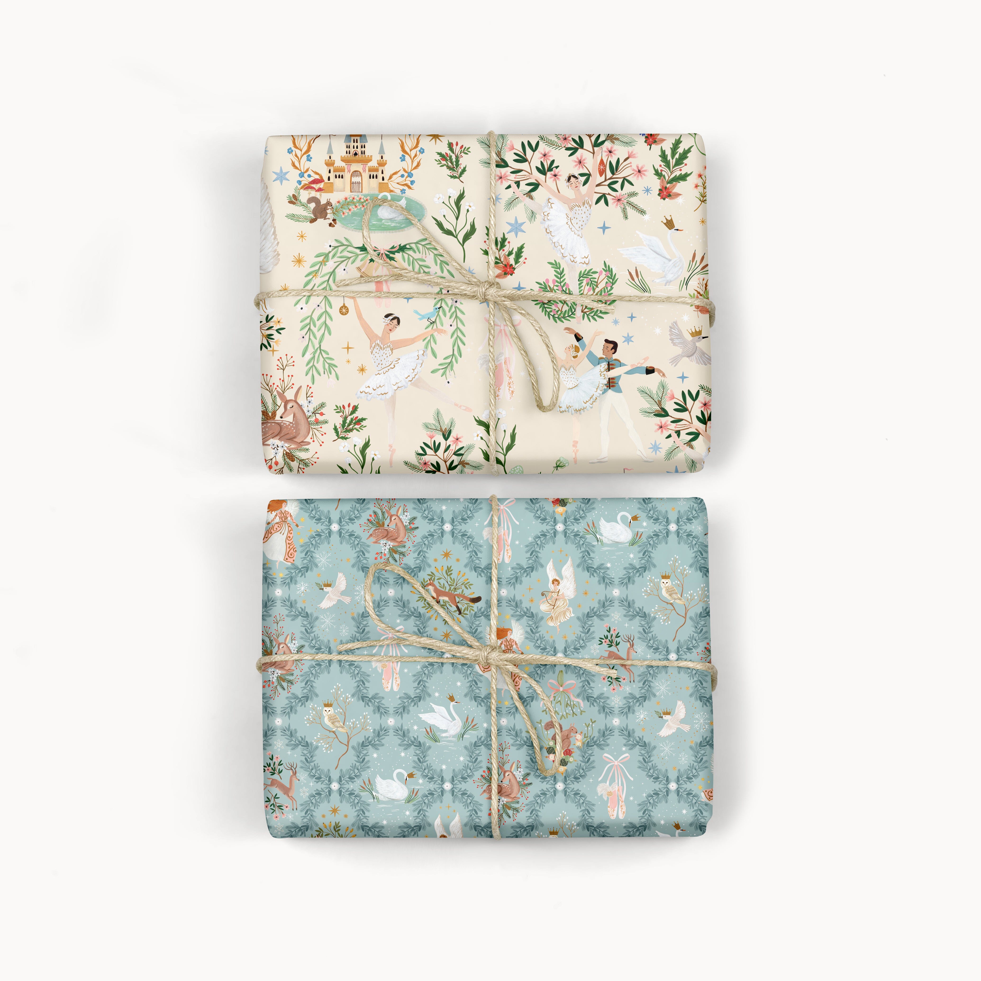 Swan Lake / Winter's Woodland Ballet 6pk Gift Wrap Gift Wrap Bespoke Letterpress