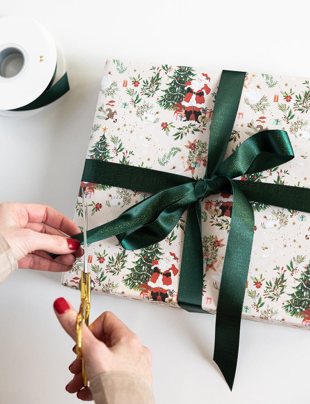 Jolly Santa / Holly & Twinkle 6pk Gift Wrap Gift Wrap Bespoke Letterpress