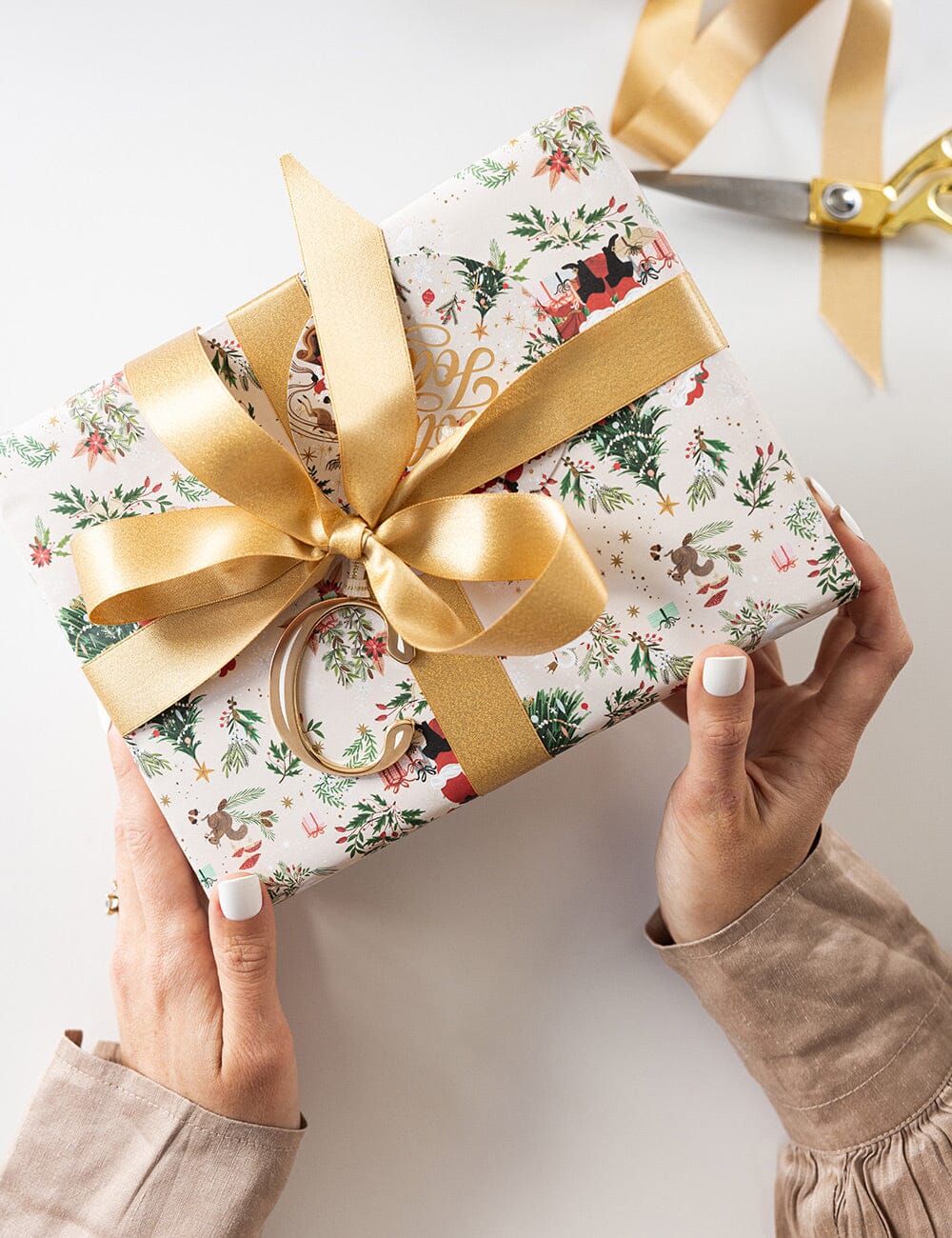 Jolly Santa / Holly & Twinkle 6pk Gift Wrap