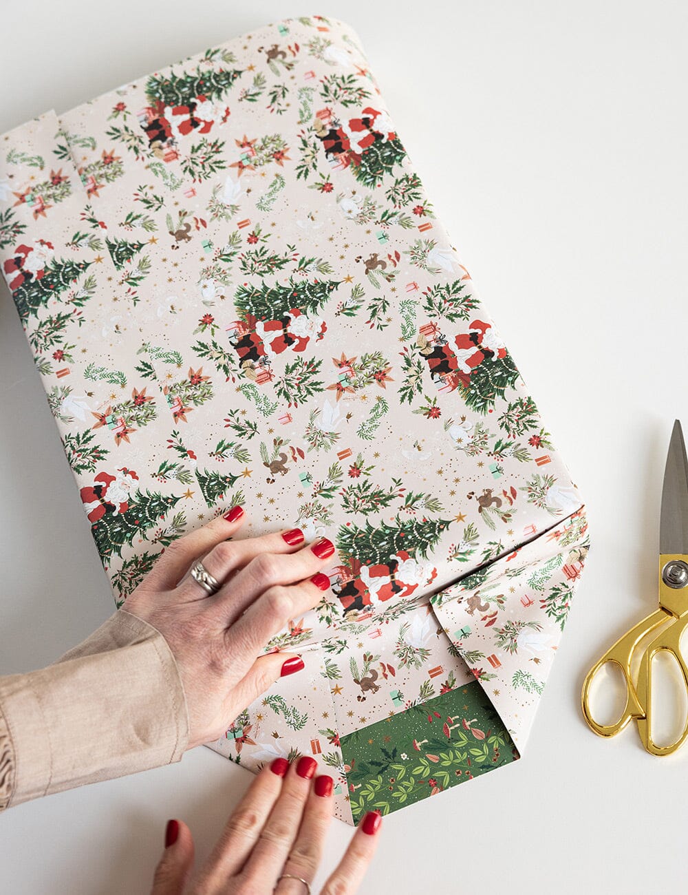 Jolly Santa / Holly & Twinkle 6pk Gift Wrap