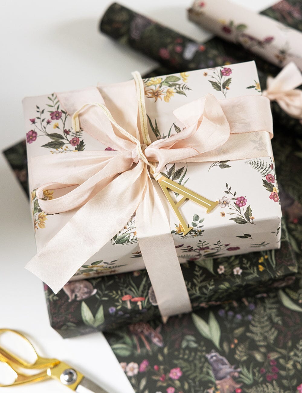 Dainty Blooms / Forest Friends Gift Wrap 100pk