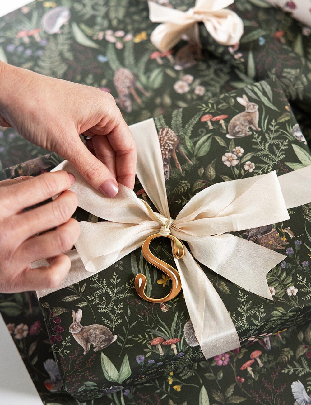 Dainty Blooms / Forest Friends Gift Wrap 100pk