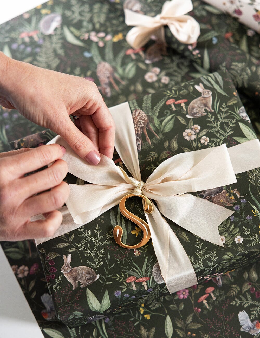 Dainty Blooms / Forest Friends Gift Wrap 100pk