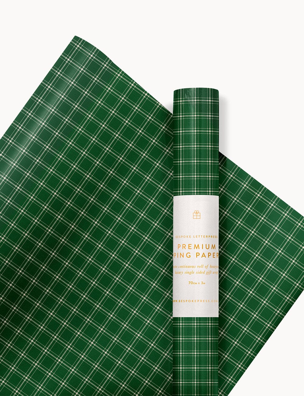 Gift Wrap Roll 3m - Spruce Tartan Gift Wrapping Bespoke Letterpress