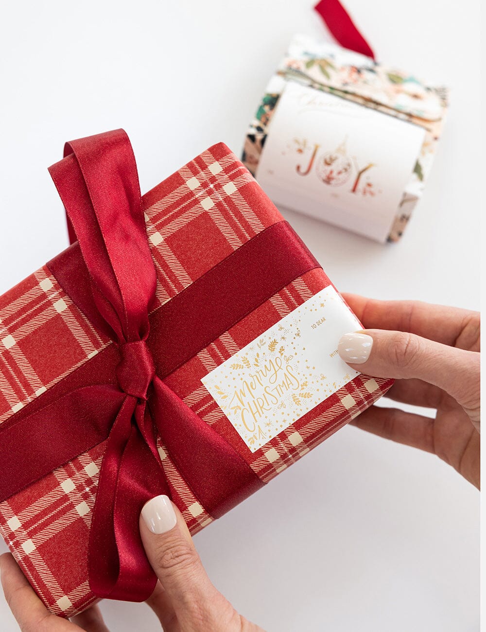 Gift Wrap Roll 3m - Christmas Red Check Plaid