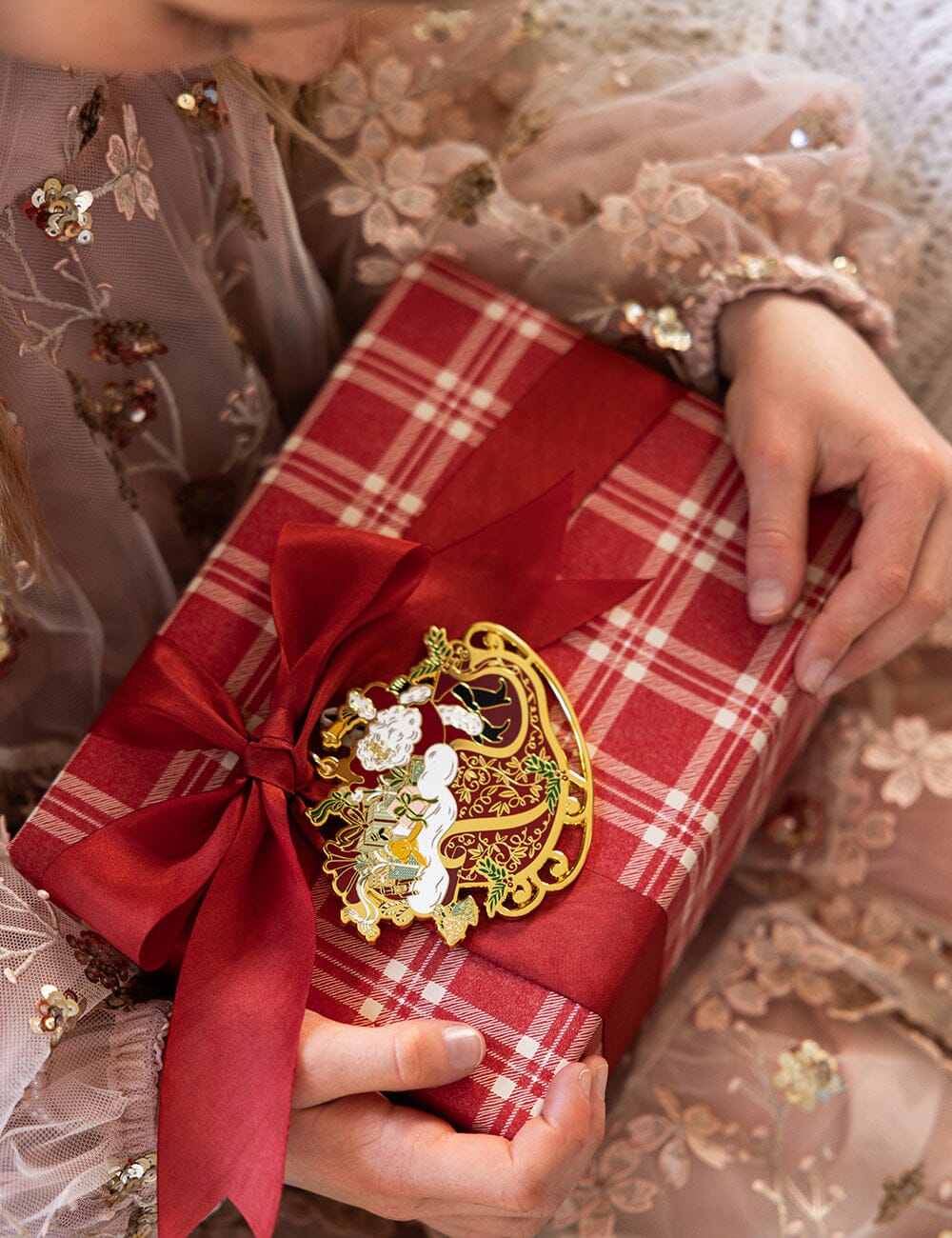 Gift Wrap Roll 3m - Christmas Red Check Plaid