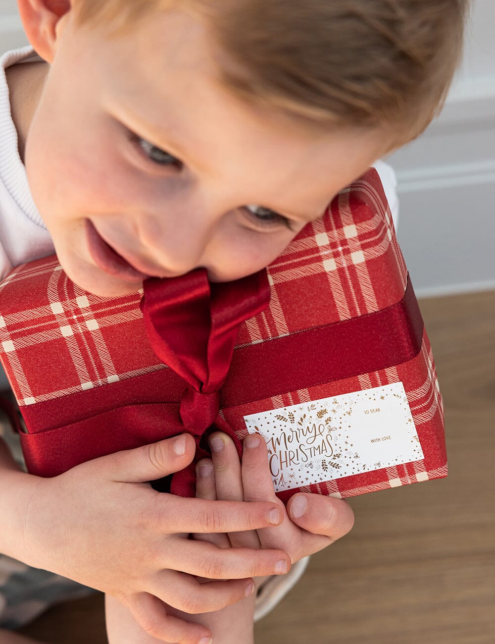 Gift Wrap Roll 3m - Christmas Red Check Plaid