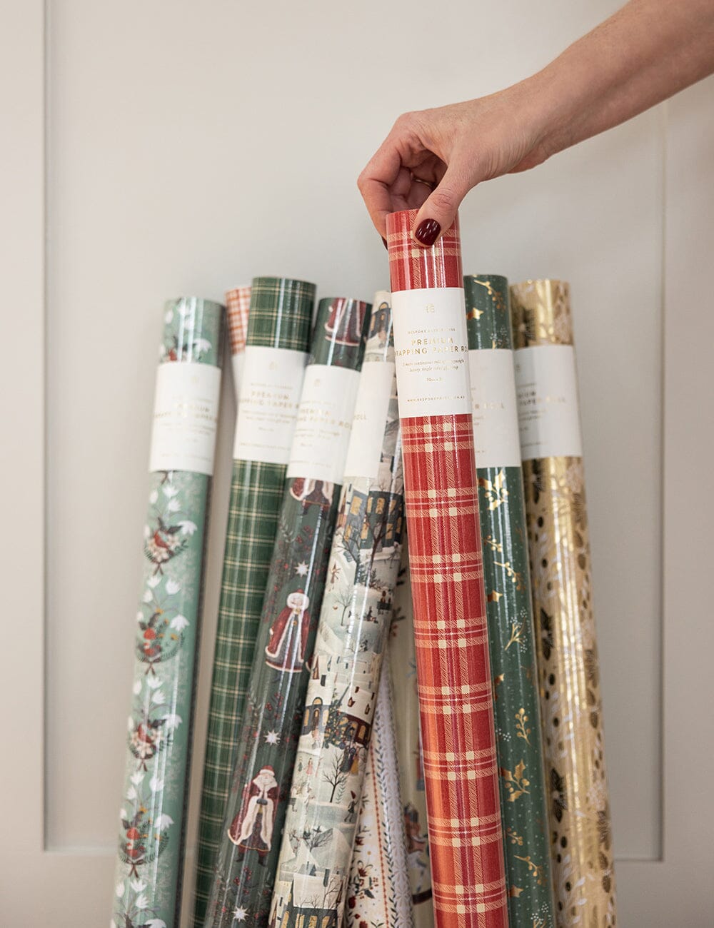 Gift Wrap Roll 3m - Christmas Red Check Plaid