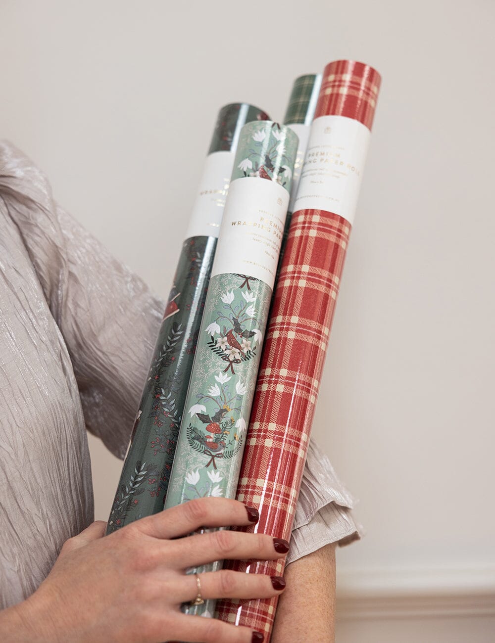 Gift Wrap Roll 3m - Christmas Songbirds