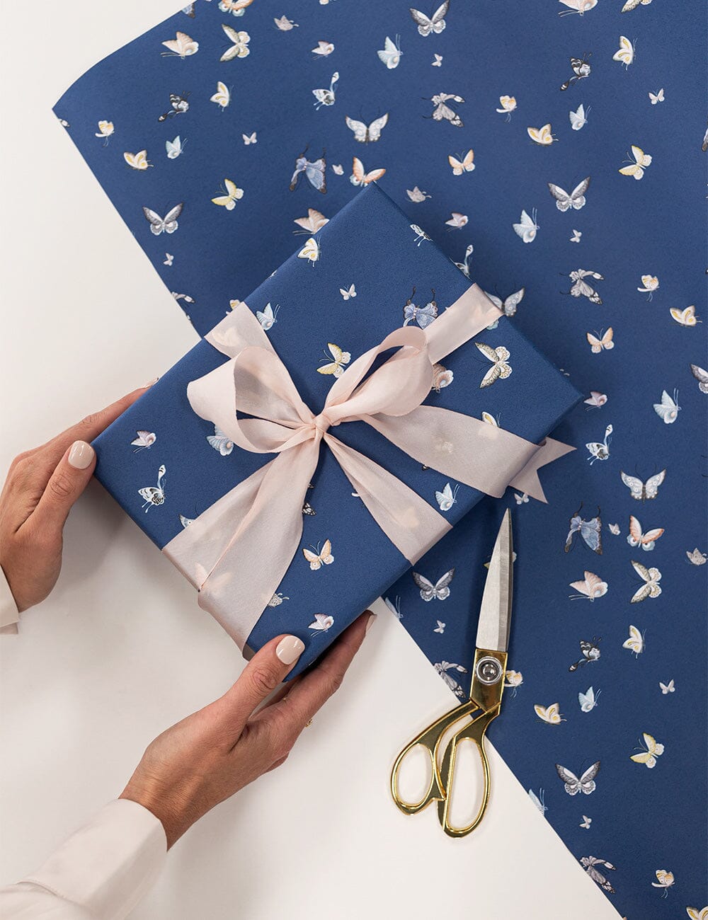Gift Wrap Roll 3m - Butterflies Gift Wrapping Bespoke Letterpress