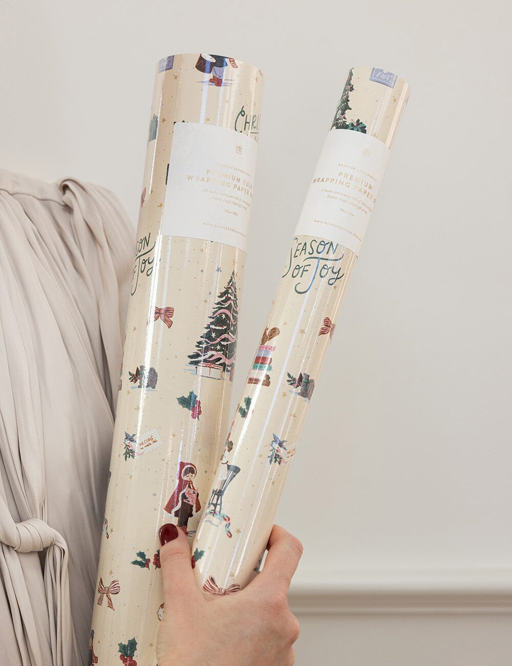 Gift Wrap Roll - Season of Joy Gift Wrapping Bespoke Letterpress
