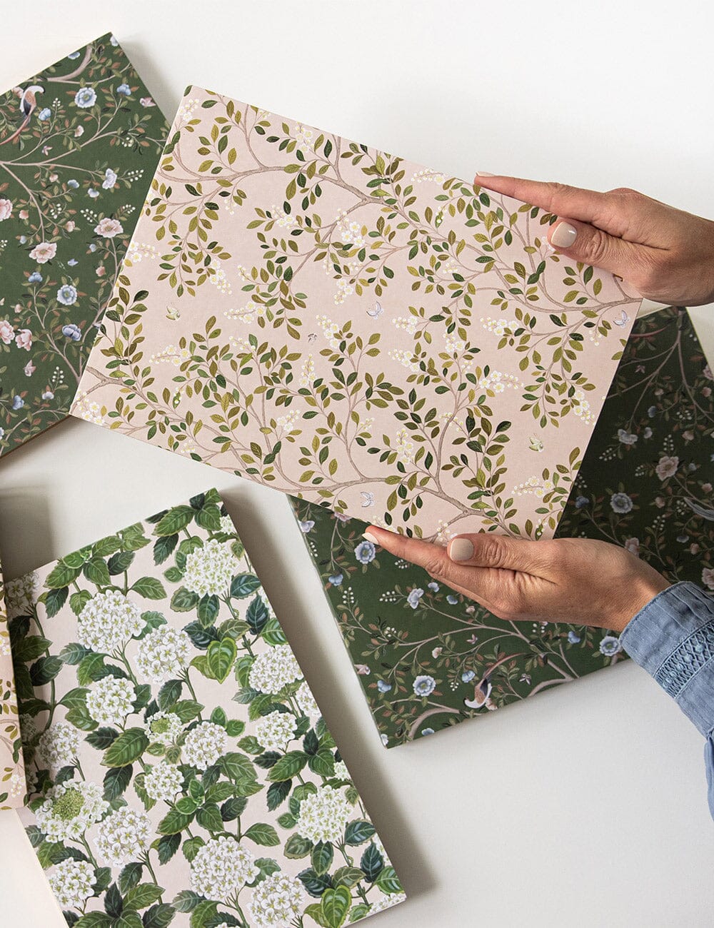White Blossoms Notepad Jumbo Jotter