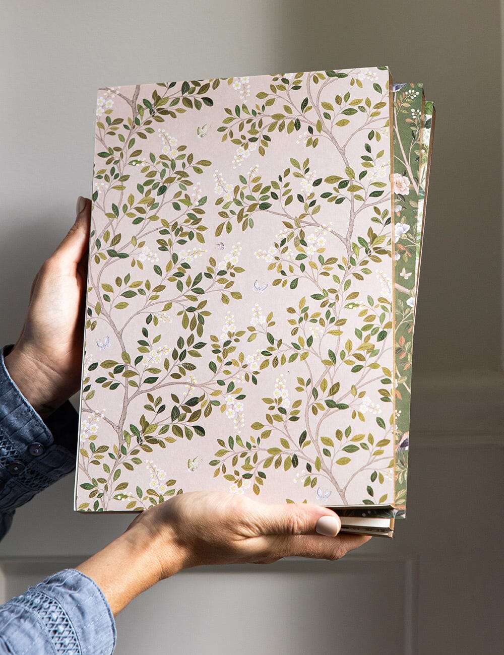 White Blossoms Notepad Jumbo Jotter