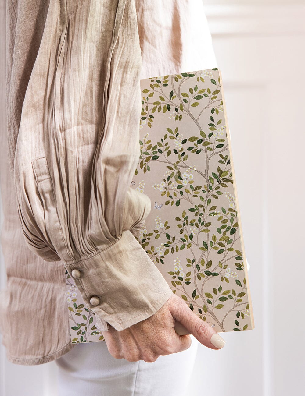 White Blossoms Notepad Jumbo Jotter