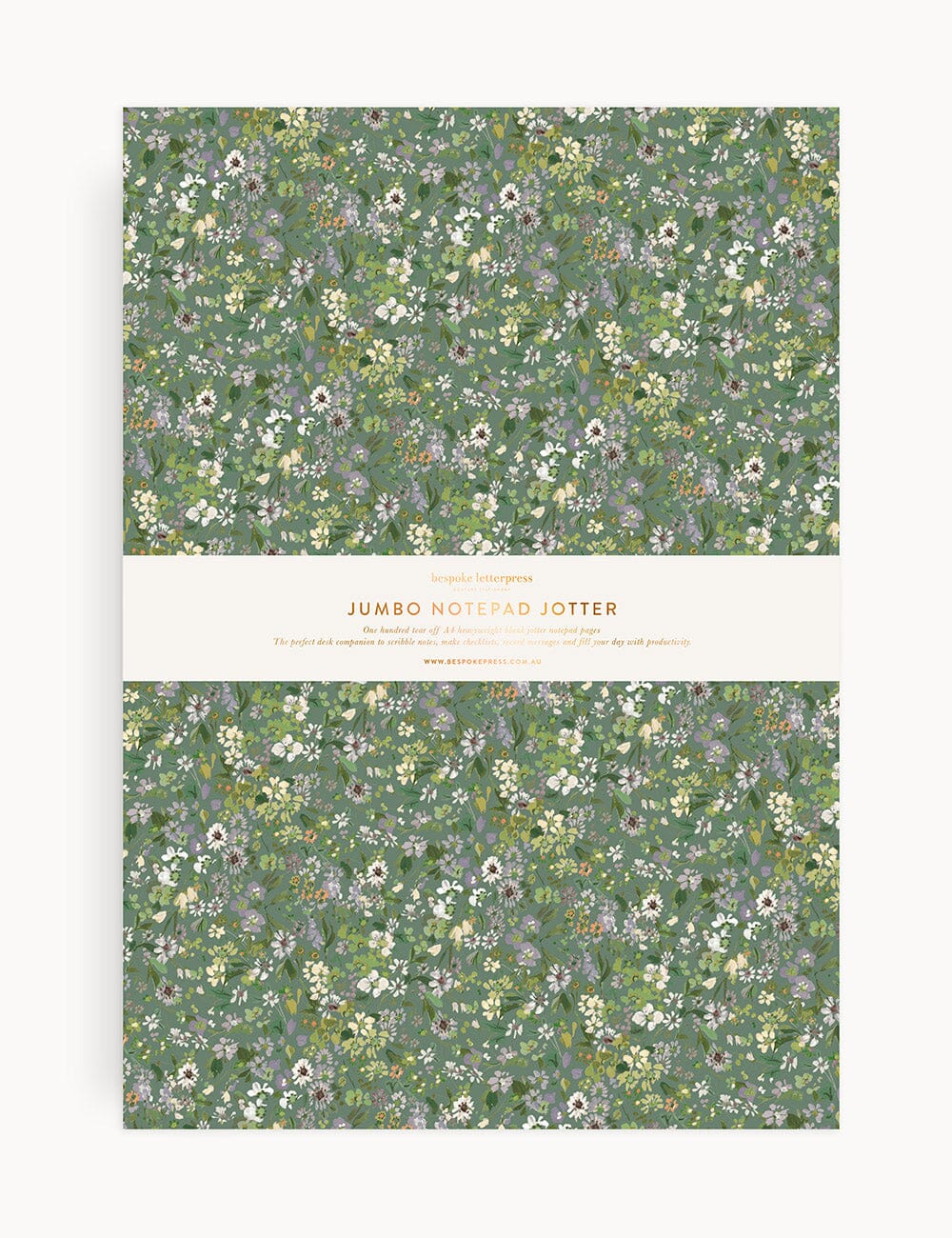 Summer Perennials Notepad Jumbo Jotter Jotters Bespoke Letterpress