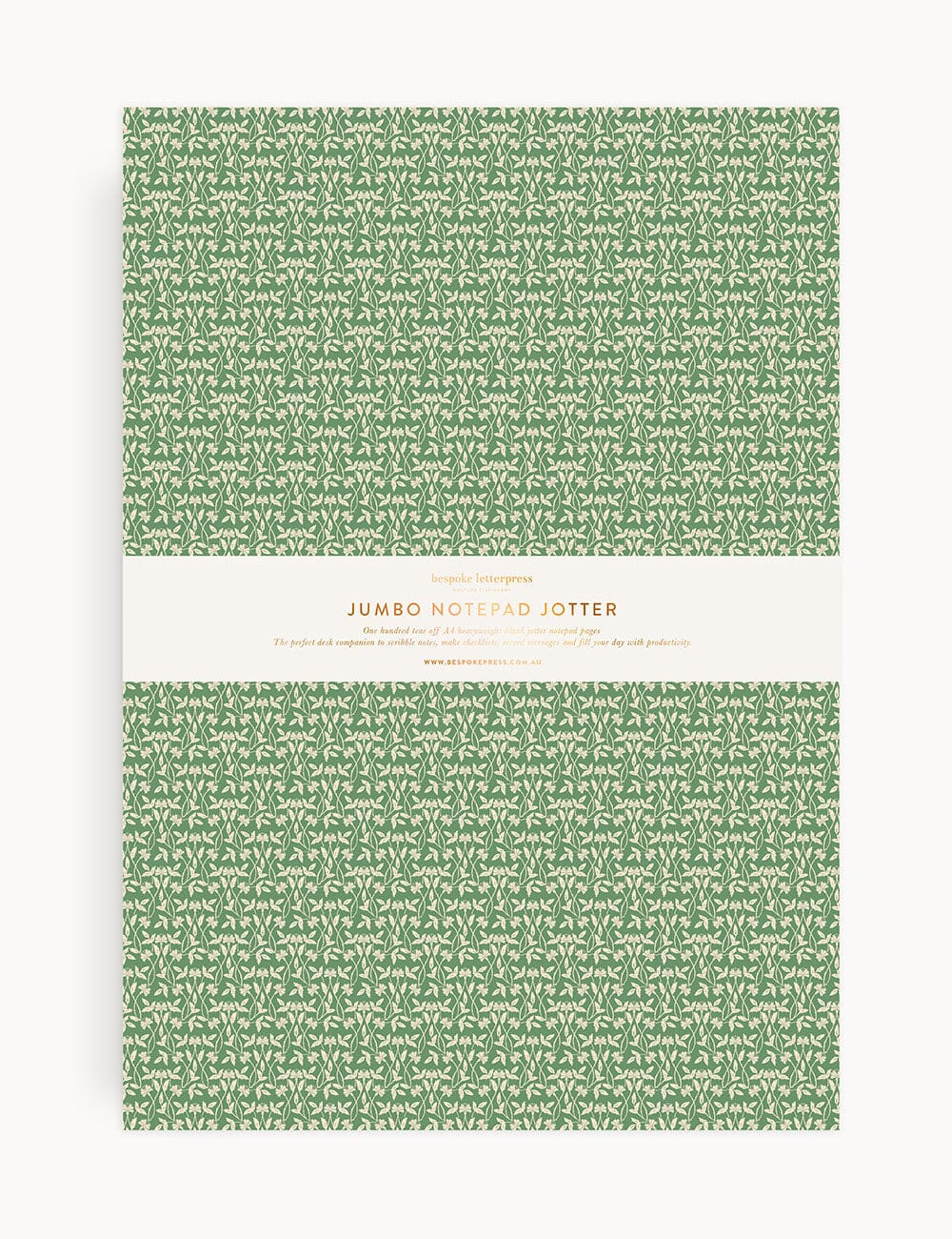 Finch Bramble Notepad Jumbo Jotter Jotters Bespoke Letterpress