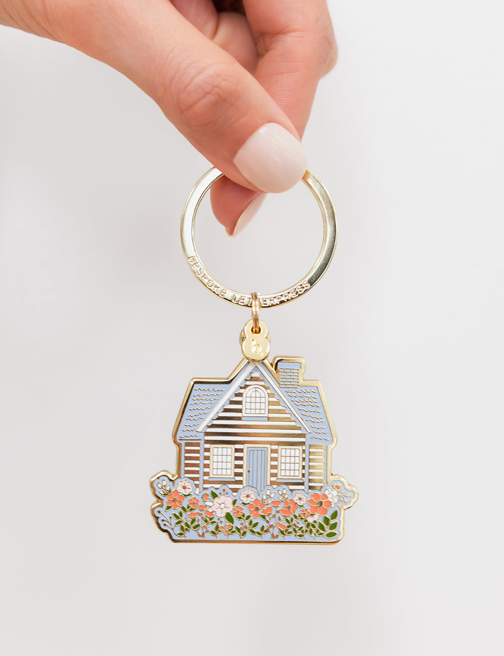 House Enamel Keyring