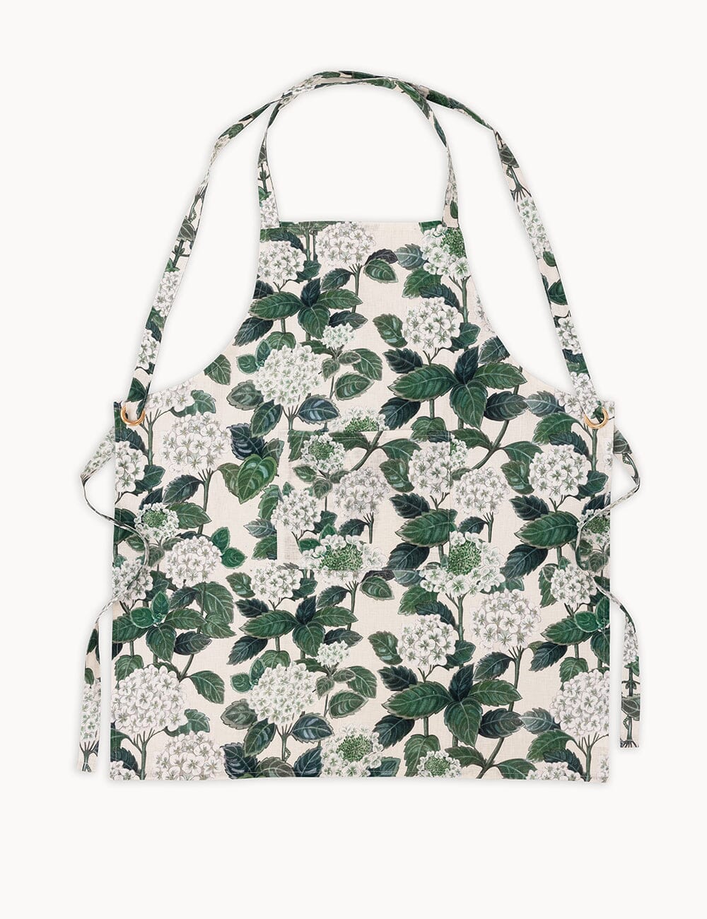 Hydrangea Linen Apron Apron Bespoke Letterpress