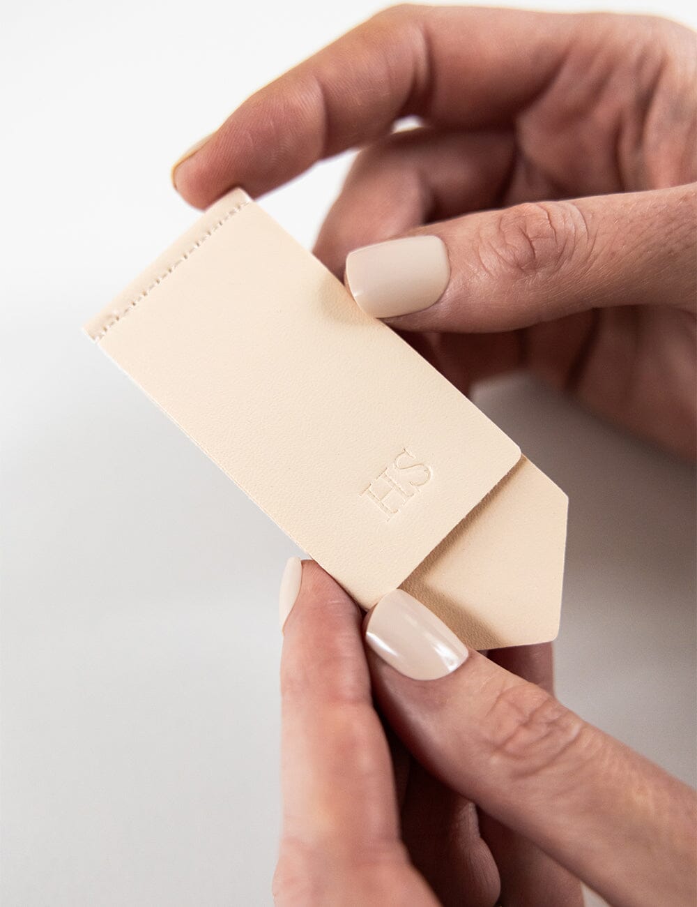 Leatherette Bookmark - Ivory Stationery Bespoke Letterpress